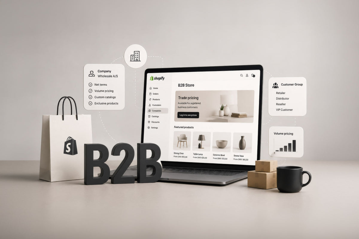 Shopify B2B: Komplet guide til at komme i gang med B2B salg på Shopify