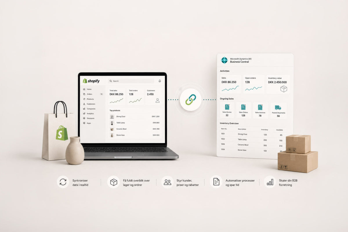 Shopify og Business Central Connector: Den perfekte løsning til din B2B-webshop?